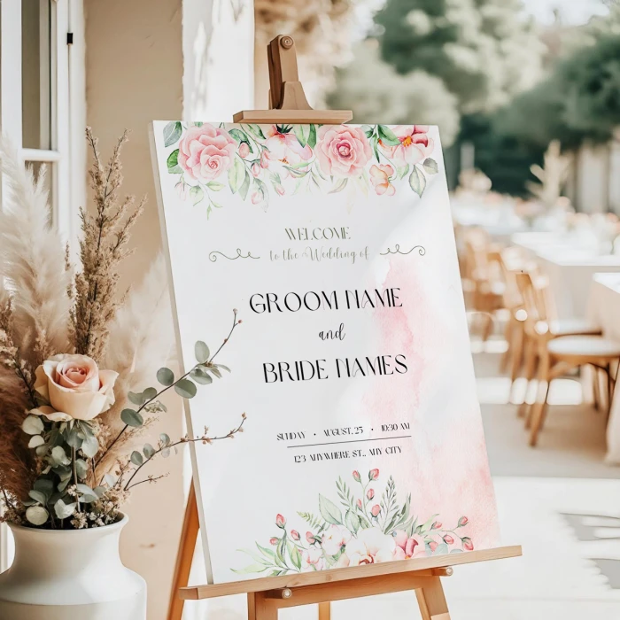 Elegant Welcome Wedding Board Custom Wedding Signs