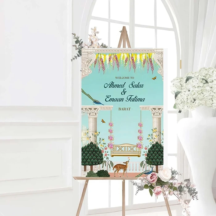 Wedding Welcome Board Elegant Signage for Your Big Day