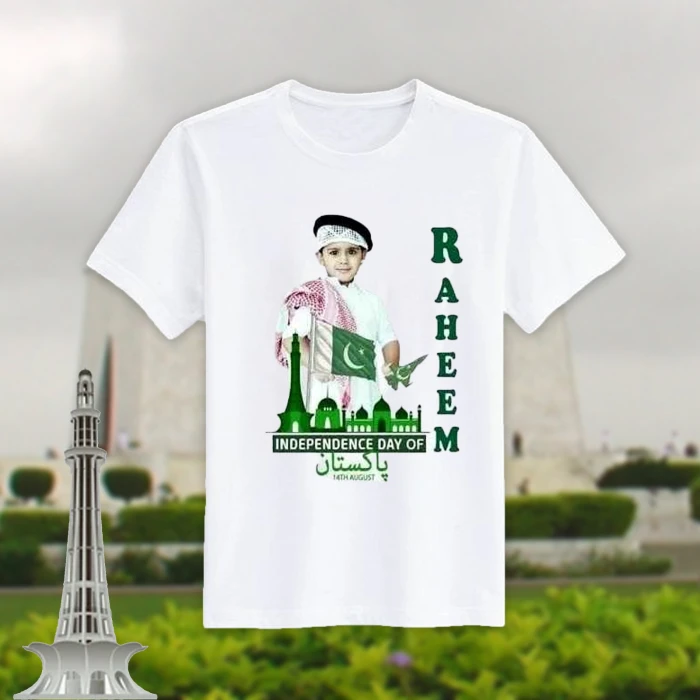 14 August T-Shirts for Couples Add Your Name & Photo