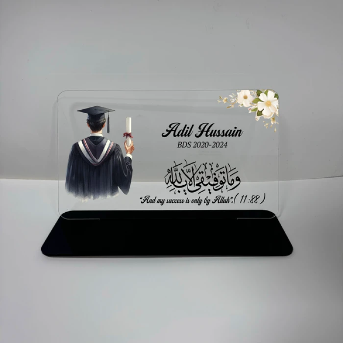 She Believed, She Achieved Personalized Acrylic Graduation Frame.