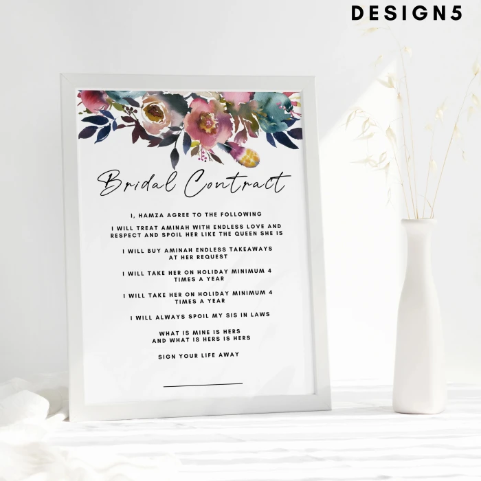 Wedding & Bridal Contract Easy Legal Forms