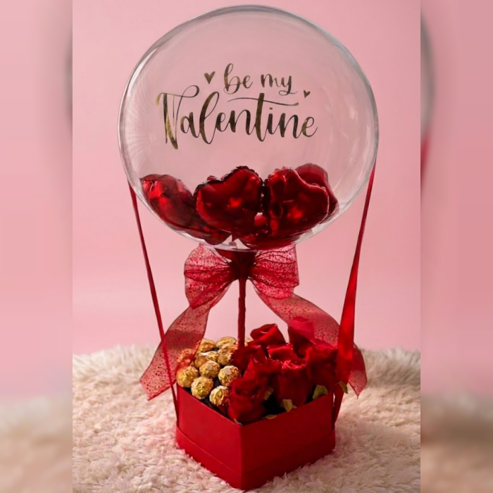 Valentine Gift Box Romantic Flower & Chocolate Box in Pakistan