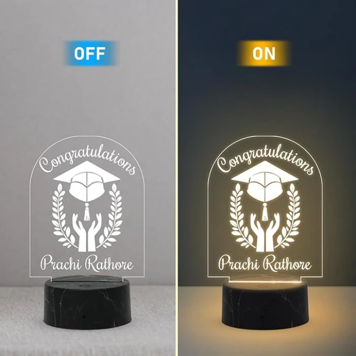 Personalized Graduation LED Lamp – Custom Engineer Graduation Gift