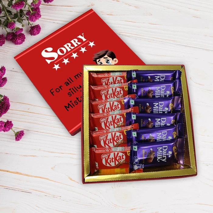 Premium Chocolate Gift Hamper Assorted Bars with Greeting Card for All Occasions