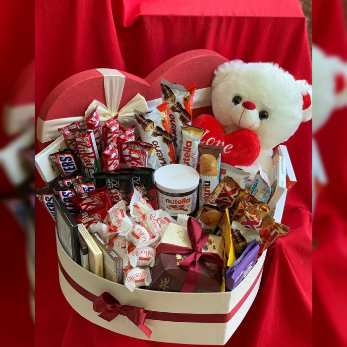 Heart Shape Mix Chocolate Box – Assorted Chocolate Gift