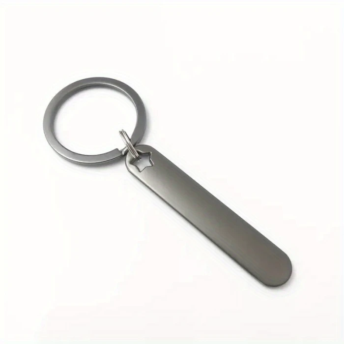 Customizable Double‑Sided Engraved Stainless‑Steel Keychain Personalised Name & Phone Number Tag cover image 8