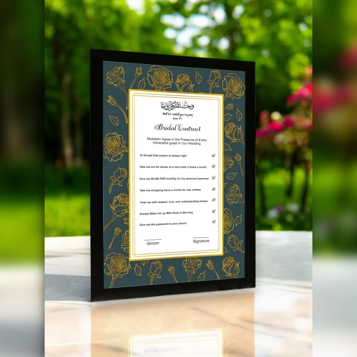 Bridal Contract Checkbox Simple Wedding Agreement Tool