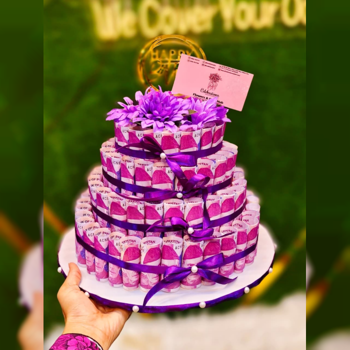 Luxurious Money Cake Unique Celebration Gift