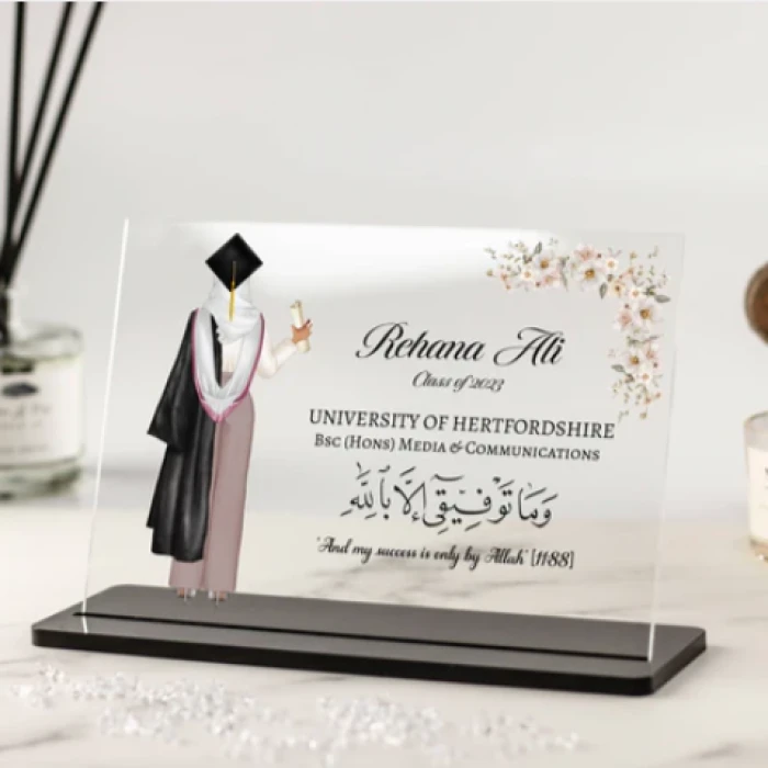 Premium Graduation Frame Custom Acrylic Graduation Plaque