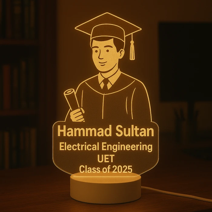 Custom Graduation LED Lamp Personalized Gift with Name & Year