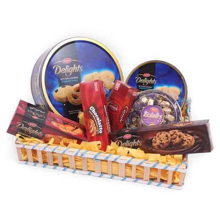 Cookies Gift Basket Premium Assorted Biscuit & Chocolate Hamper