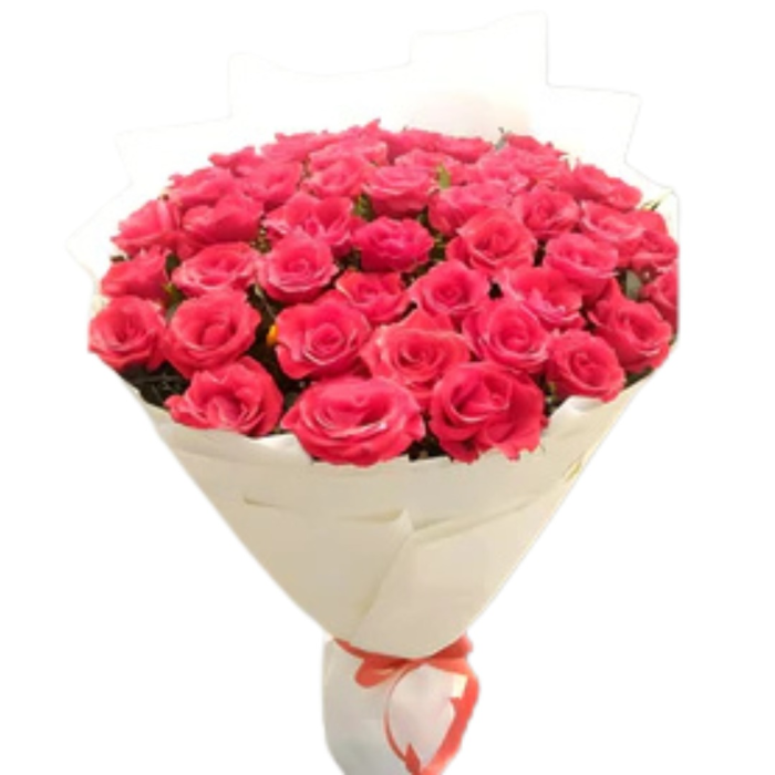 Vibrant Pink Rose Bouquet Vibrant Pink Rose Bouquet