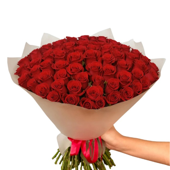 Elegant Fresh Roses 100 Flower Bouquet Elegant Fresh Roses 100 Flower Bouquet