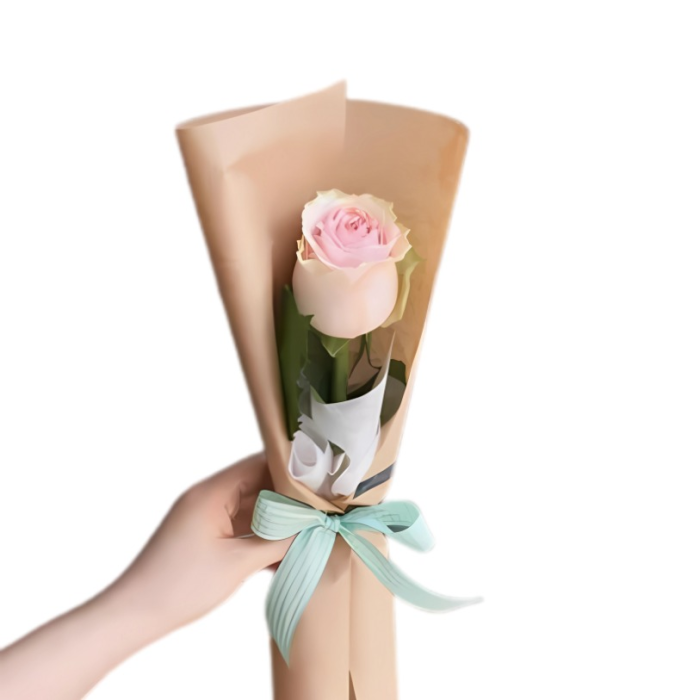 Elegant One Small Imported Single Rose Bouquet Elegant One Small Imported Single Rose Bouquet