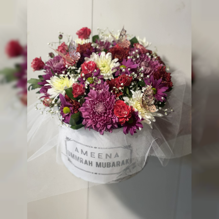 Eid Blossom Elegance Flower Box Luxury Eid Gift Delivery in Pakistan