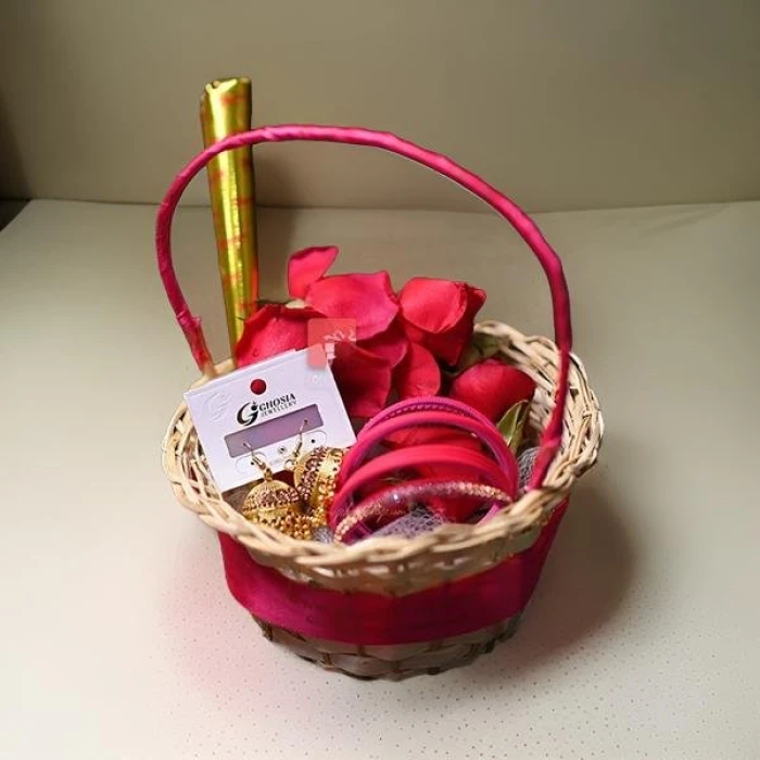 Eid Festivity Basket Elegant Eid Snack & Accessory Hamper