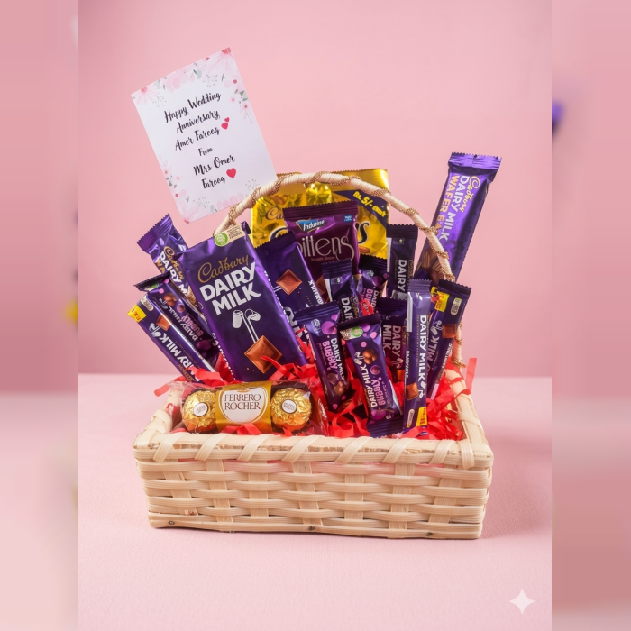 Dairy Milk & Ferrero Rocher Gift Basket