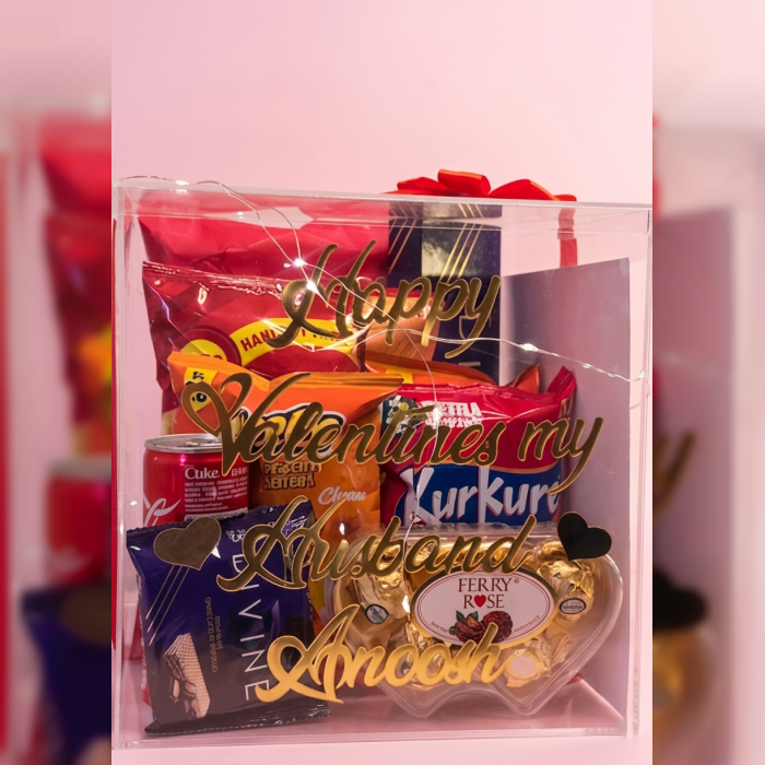 Personalized Luxury Valentine’s Day Gift Snacks Box
