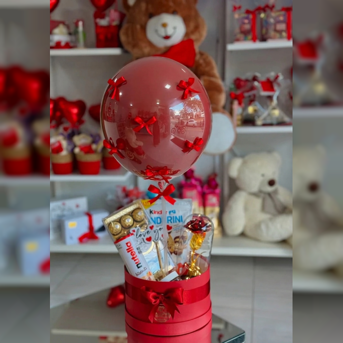 Balloon Gift Box with Chocolates Luxury Surprise Gift Box