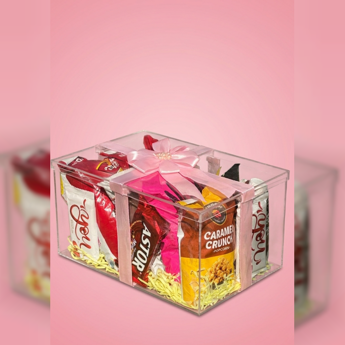 Pink Ribbon Valentine Gift Box for Romantic Occasions