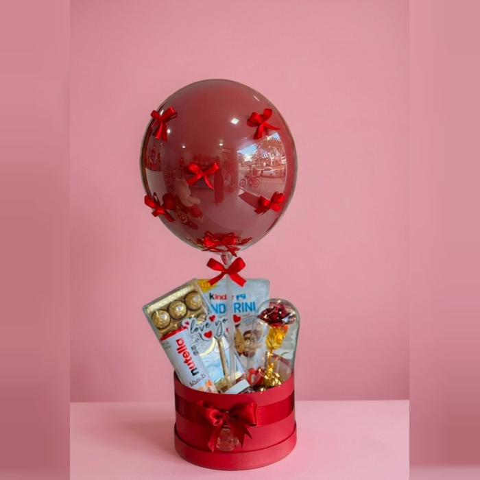 Balloon Gift Box with Chocolates Luxury Surprise Gift Box
