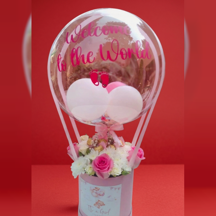 Welcome Baby Girl Bouquet Newborn Flower Gift Pakistan