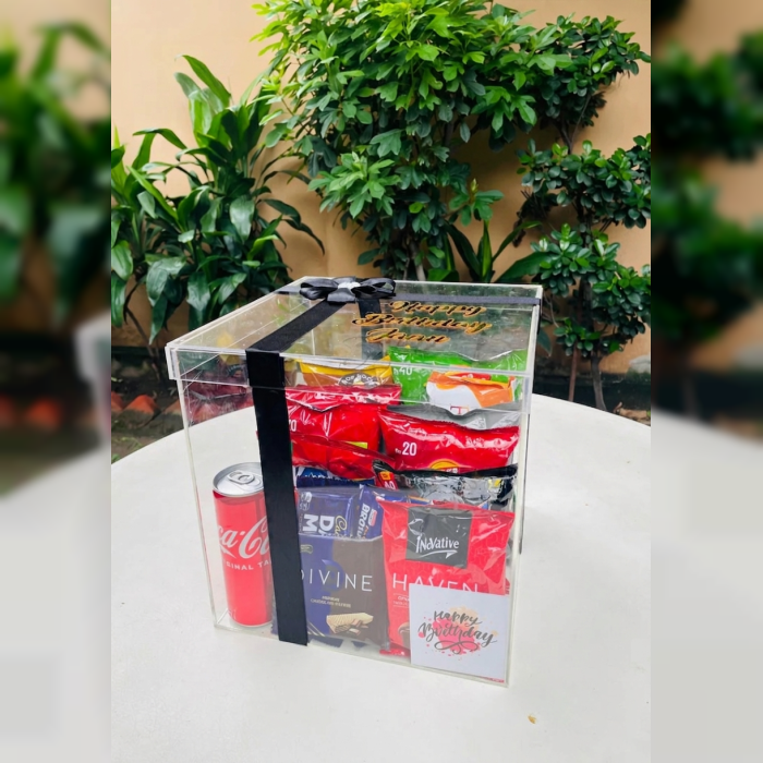 Snack Vault Gift Box Premium Acrylic Snack Hamper