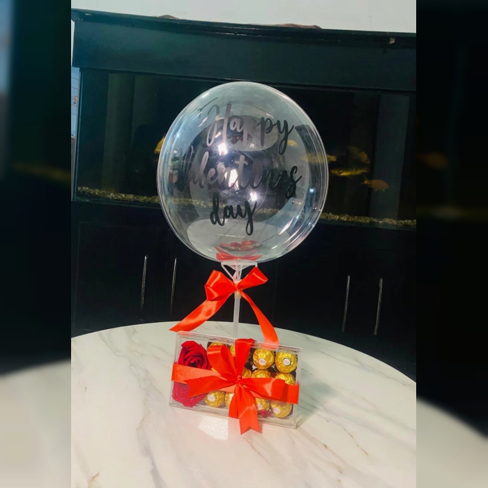 Valentine Balloon Gift Box Romantic Chocolate Gift Pakistan
