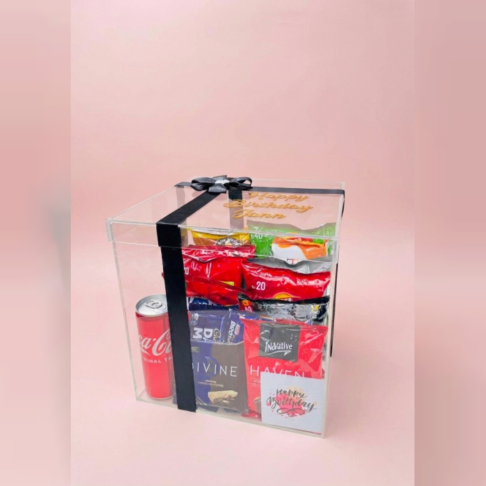Snack Vault Gift Box Premium Acrylic Snack Hamper