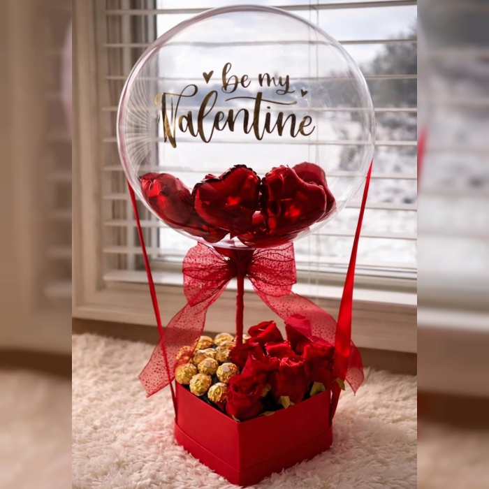 Valentine Gift Box Romantic Flower & Chocolate Box in Pakistan