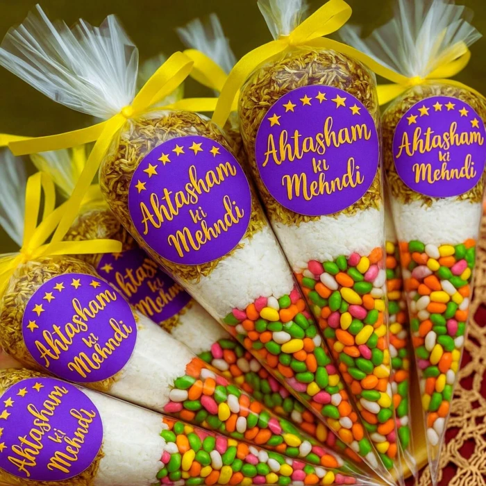 Saunf Cones Nikkah Favours Unique Wedding Mehndi Gifts