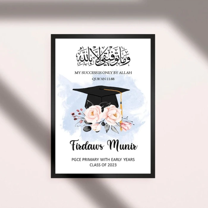 Custom Graduation Wall Frame Personalized Photo Display