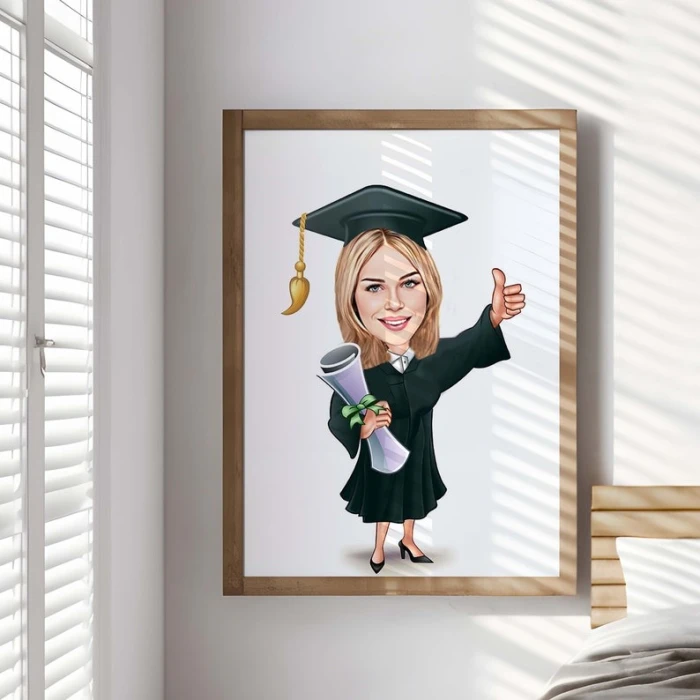 Custom Graduation Cartoon Portrait – Personalized Caricature from Photo cover image 3