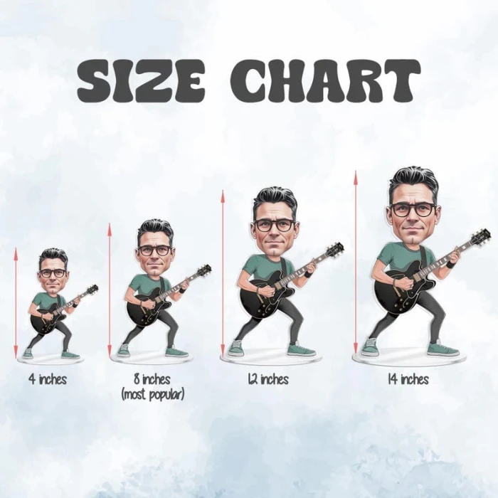 Custom Graduation Figurine Trinket Personalized Caricature Portrait on Acrylic Base cover image 5