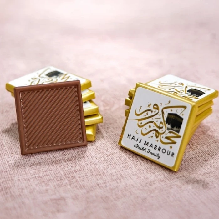 Custom Hajj Mubarak Chocolate