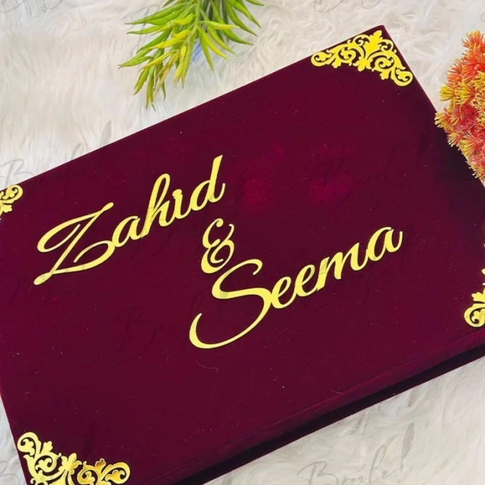 Elegant Personalized Nikkah Booklet & Certificate Folder cover image 1