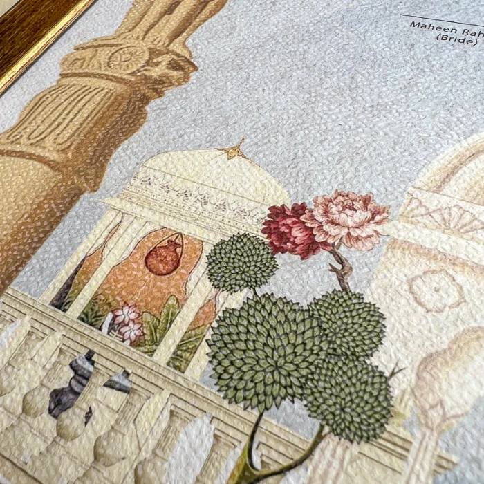 Modern Personalized Nikkah Certificate Custom Islamic Wedding Frame cover image 2