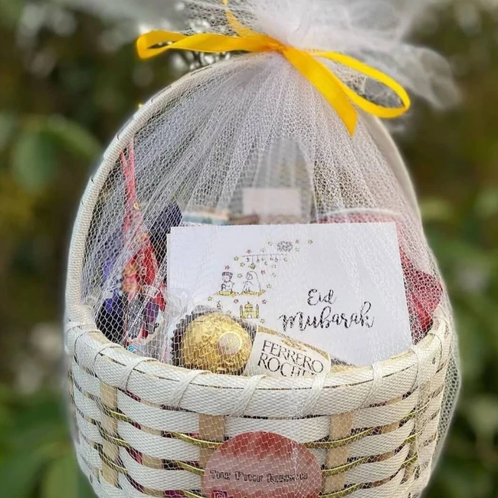 Eid Chocolate Basket Assorted Premium Chocolates in Elegant Hamper