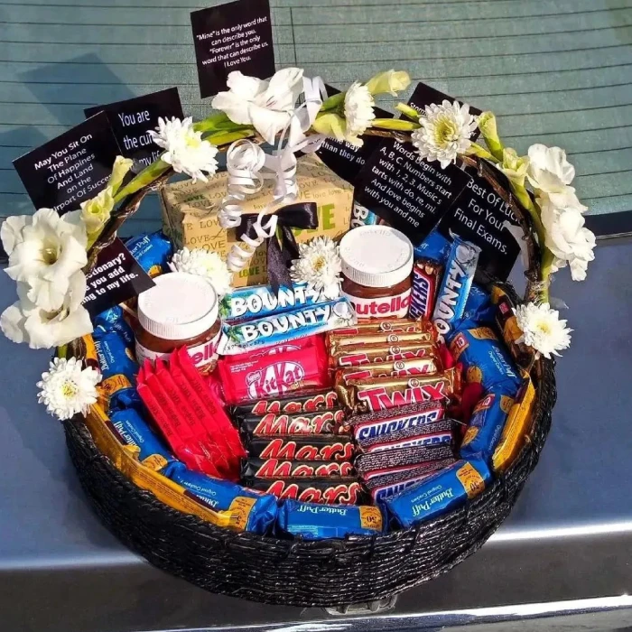 Luxe Choco Bliss Basket Premium Assorted Chocolate Hamper