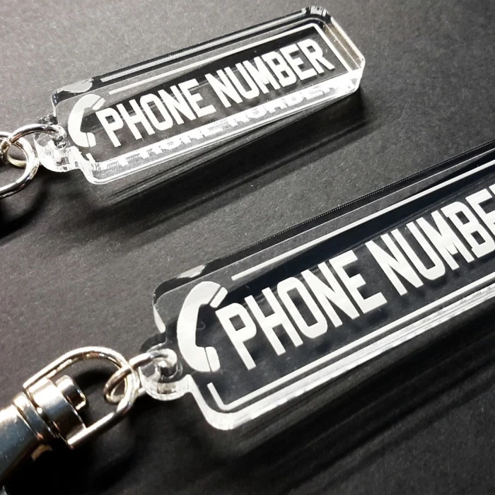 Custom Mobile Number Keyring or Bag Tag Personalized Gift Idea for Any Occasion cover image 6