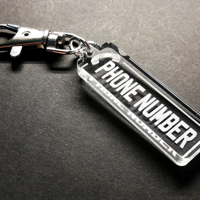 Custom Mobile Number Keyring or Bag Tag Personalized Gift Idea for Any Occasion cover image 7