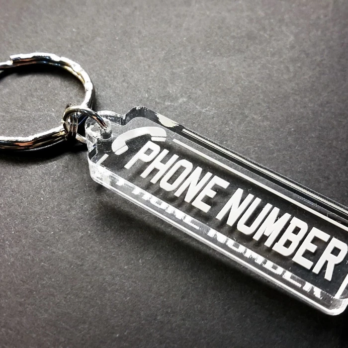 Custom Mobile Number Keyring or Bag Tag Personalized Gift Idea for Any Occasion cover image 8