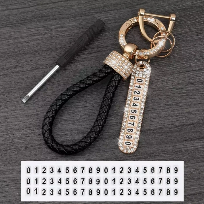 Carabiner Leather Loop Keychain Quick-Release EDC Strap