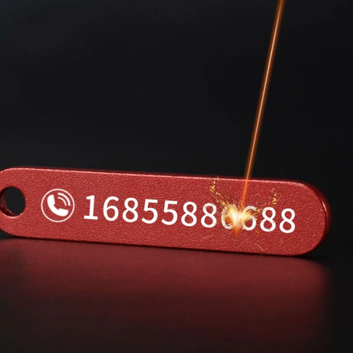 Personalized Phone Number Keychain Custom Laser Engraved Name Bar for Men & Women