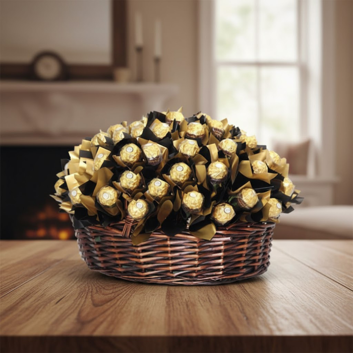 Piece Ferrero Rocher Basket Classic Chocolate Gift Hamper Piece Ferrero Rocher Basket Classic Chocolate Gift Hamper