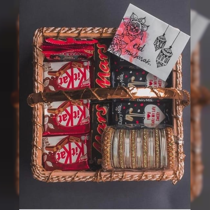 Eid Mubarak Basket Festive Eid Celebration Hamper
