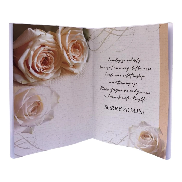 Sorry Gift Combo – Cute Teddy Bear & Apology Greeting Card cover image 2