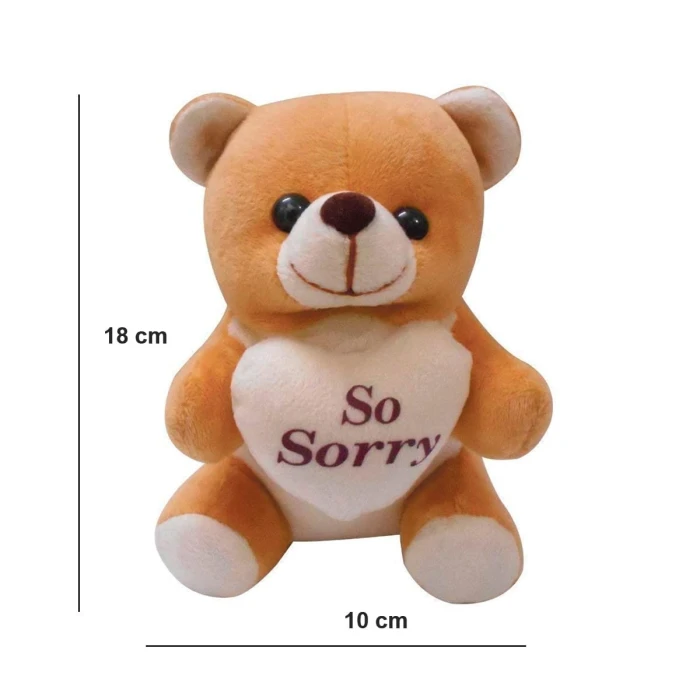 Sorry Gift Set – Greeting Card, Teddy Bear, 12 Chocolates & Wooden Box cover image 2