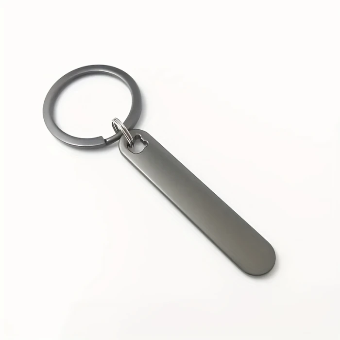 Customizable Double‑Sided Engraved Stainless‑Steel Keychain Personalised Name & Phone Number Tag cover image 2