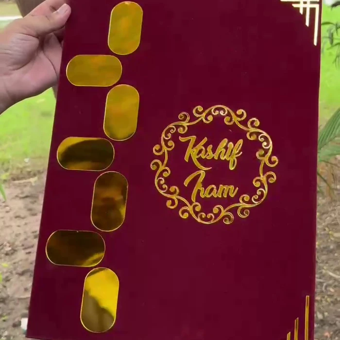Personalized Nikah Fingerprint Booklet – Custom Islamic Marriage Certificate with Thumbprints & Pen cover image 6